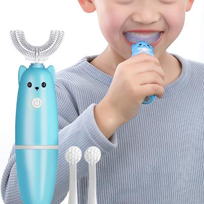 Electric Toothbrush Lovely Shape Deep Clean Food Grade Material Baby Cartoon Modeling Toothbrush for Home