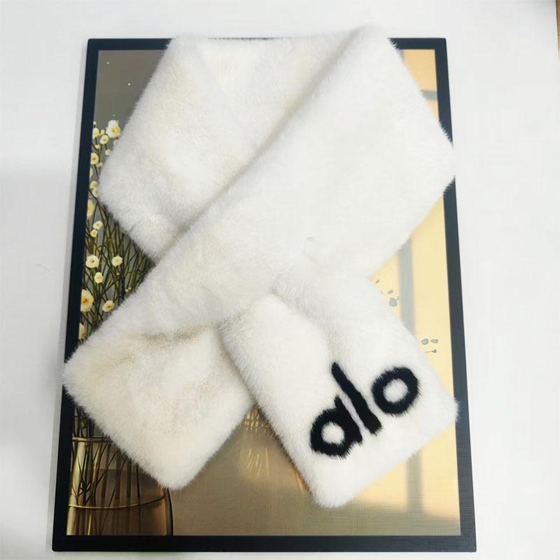 Camellia imitation rabbit fur scarf 23 winter fashionable and elegant women's warm neck cover neck protection small fragrant wind scarf