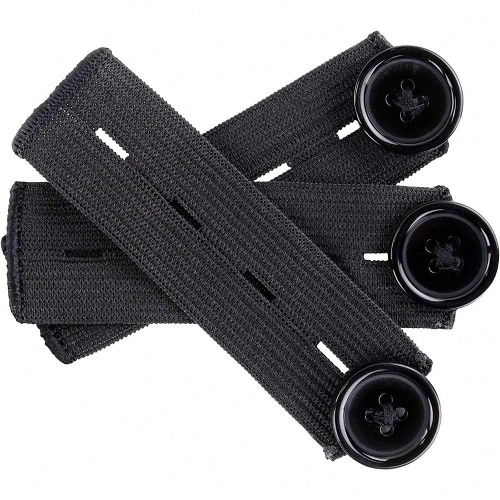 

Pants Extension, Waistband Extension 2 Pack Waist-Button Extender Adjustable Maternity Waistband Extender чёрный