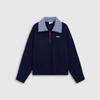 GAP Women's Logo Embroidered Color-Block Half-Zip Fleece Sweatshirt