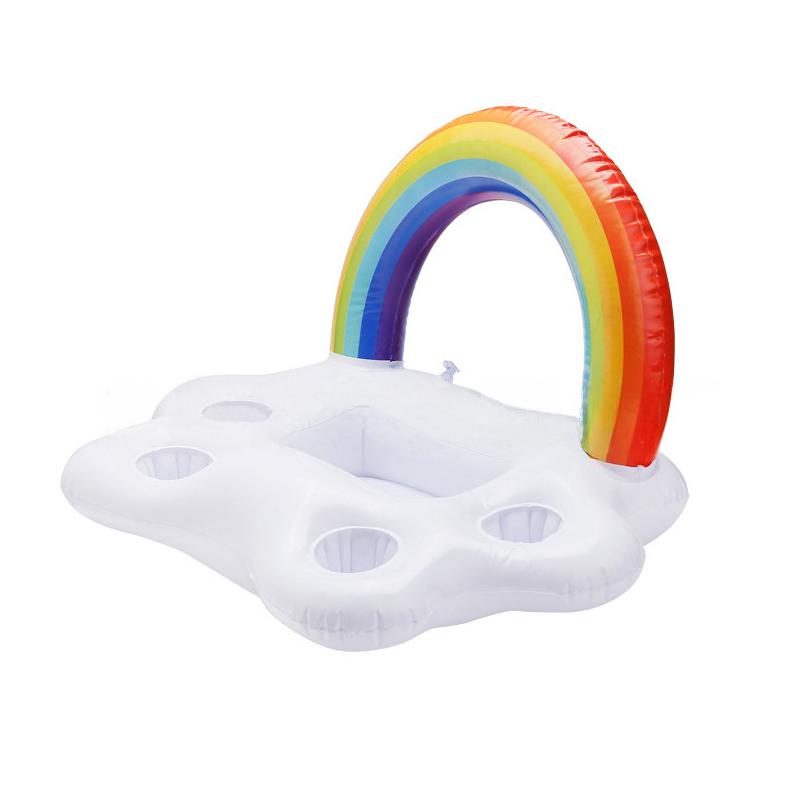 

1PC Rainbow Ice Bar Rainbow Drinks Food Preservation Ice Bed Pool Inflatable Ice Bucket Summer Inflatable Beer Ice Bucket Party