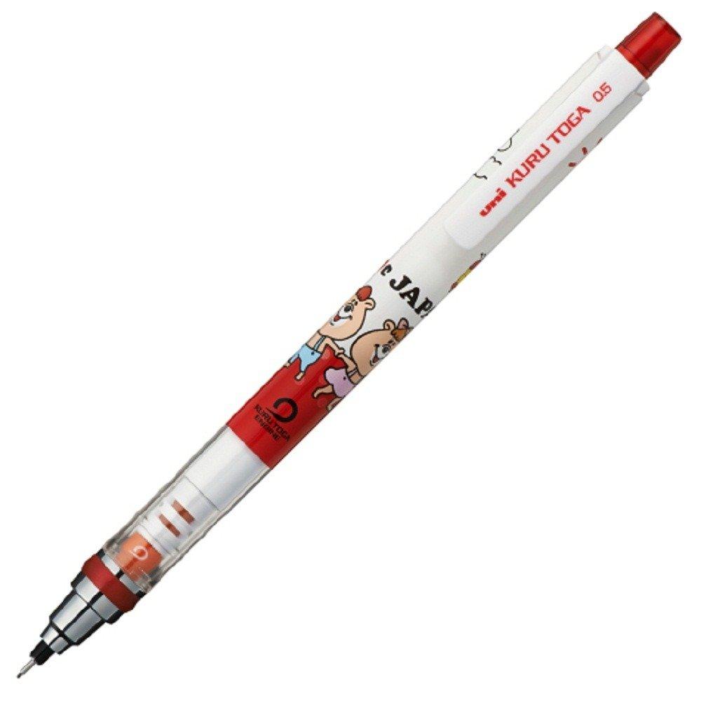 

Mitsubishi Pencil Kurutoga WC Limited Edition Pattern Kumatan Red 0.5mm M5650WC1P.KR