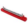 48V 150A 12 Terminal Bus Bar Power Distribution Block with Cover M6 Studs M4 Screws for Car RV Marine Boat