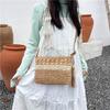 Woven straw bag women's versatile new spring and summer shoulder messenger bag seaside beach bag