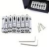 6 String Guitar Fixed Bridge Separated Saddles 6 String Guitar Bridge Musical Instrument Accessory For Smooth Playability