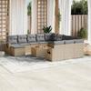 VidaXL Garden Lounge Set with Cushions 13 Pcs, Patio Sofas, Patio Furniture Set, Outdoor Furniture, Beige 3224869