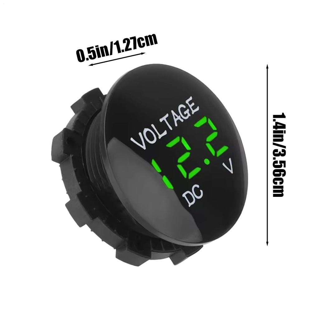 Voltmetr, Automobilový voltmetr DC LED Digitální displej Motocyklový tester ,