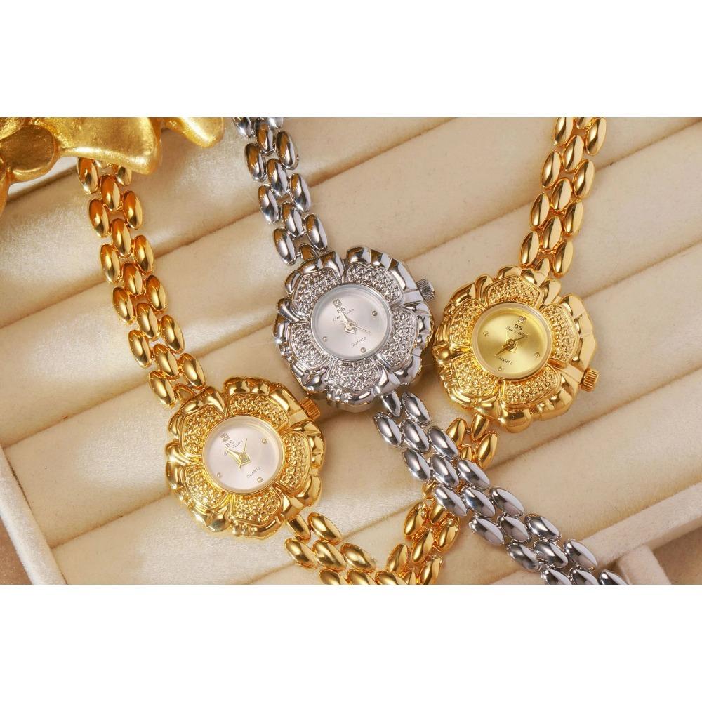 UTHAI Damenuhr Marke Leichter Luxus Mittelalterliches Gold Kamelie Armband Armbanduhr Wasserdicht Damen Mode Quarzuhren Geschenk