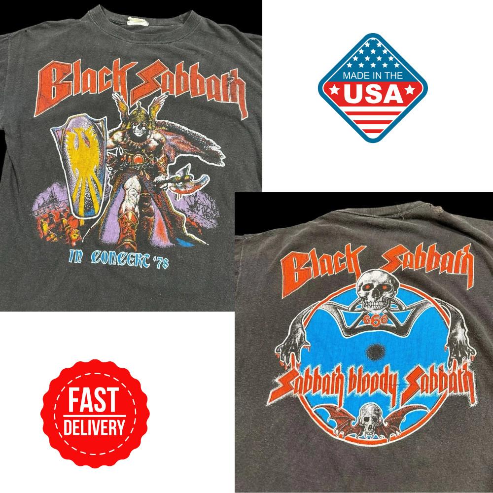 Vintage 1978 Black Sabbath Ozzy Osbourne T Shirt Reprint Heavy Metal Music Shirt Unisex T-Shirt XXXL