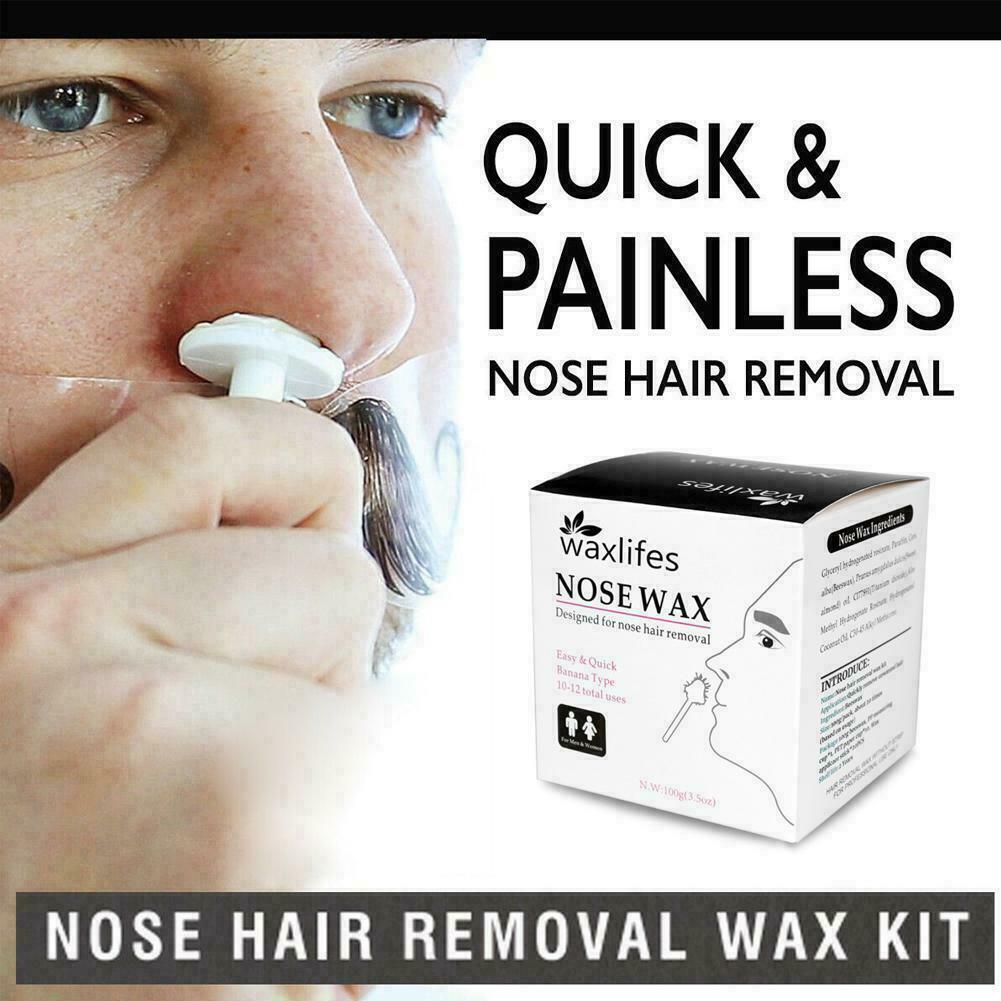 Buy Mens Nose Hair Removal Wax Beads Kit Nasal Ear Hairs Effective Painless N6B7 at affordable
