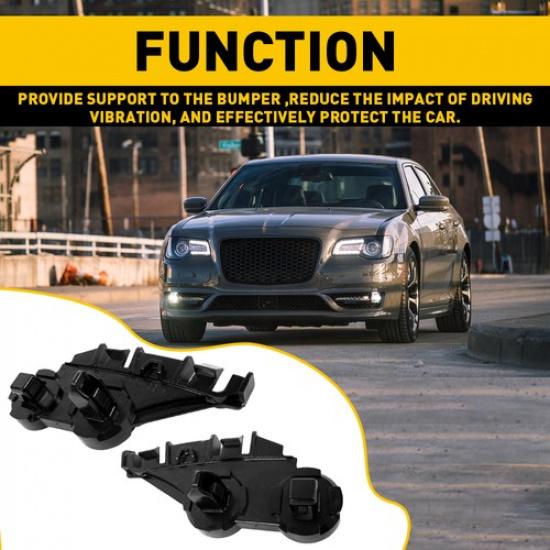 For 45250 CHRYSLER LEFT & RIGHT 300 FRONT SIDE BUMPER SUPPORT BRACKET SET OF 2