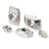 10/ 20/ 50pcs M3 M4 M5 M6 M8 M10 Slot T-nut Sliding T Nut Hammer Drop In Nut Fasten Connector For Aluminum Extrusion