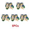 Spille Trendy Doppio Gufo Spilla Strass Spilla Pin Uccello Animale Festa Casual Abito Decorazione Spilla Per Donne Corsage Regali
