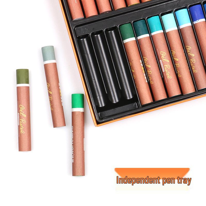Lion Heavy Color Oil Pastels Crayons - 24 or 36 Colors for Student and Children's Art.