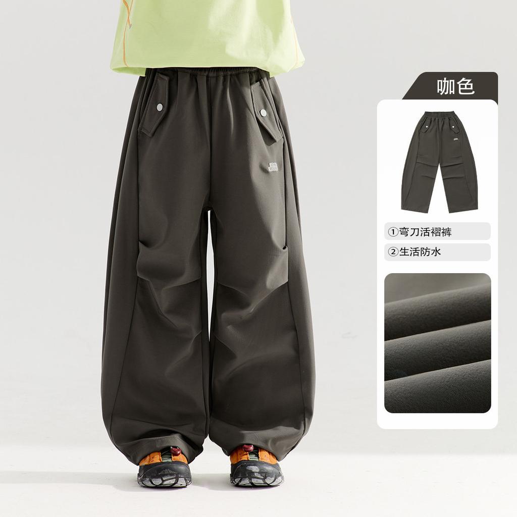 Boys Casual Straight Leg Waterproof Pants For Big Kids Spring Autumn