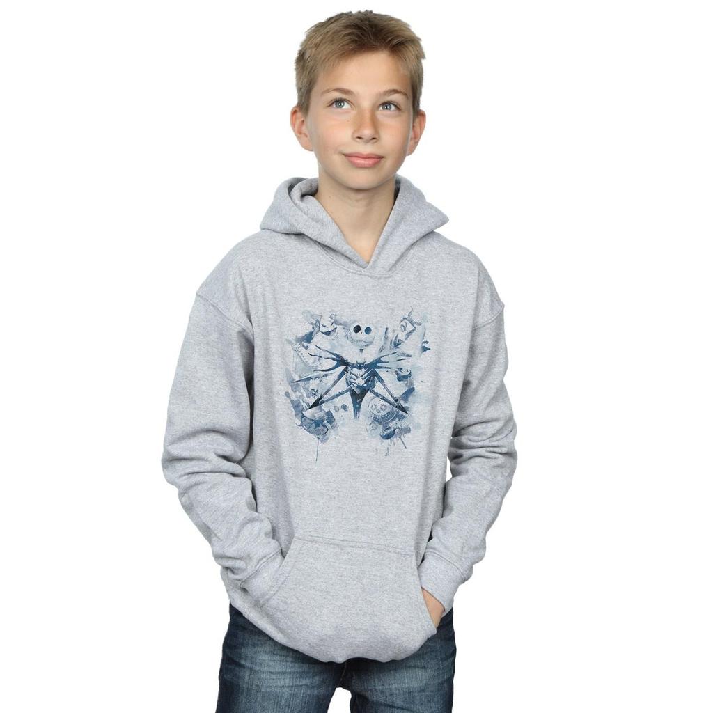Disney Boys Nightmare Before Christmas Paint Spray Carers Hoodie