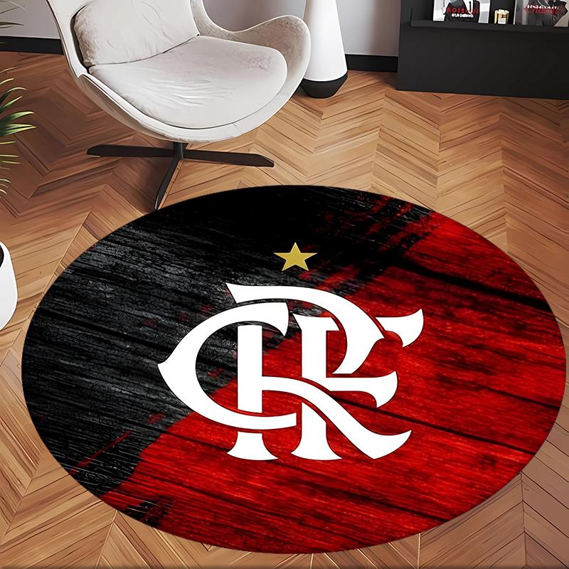 Flamengo (1) Ofis için Yuvarlak Halı Ofis, Yatak Odası, Oturma Odası ve Ev Alanı için Dekoratif Yer Halısı
