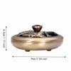 Bronze Retro Coil Incense Censer  Desktop vintage handicraft ornament display