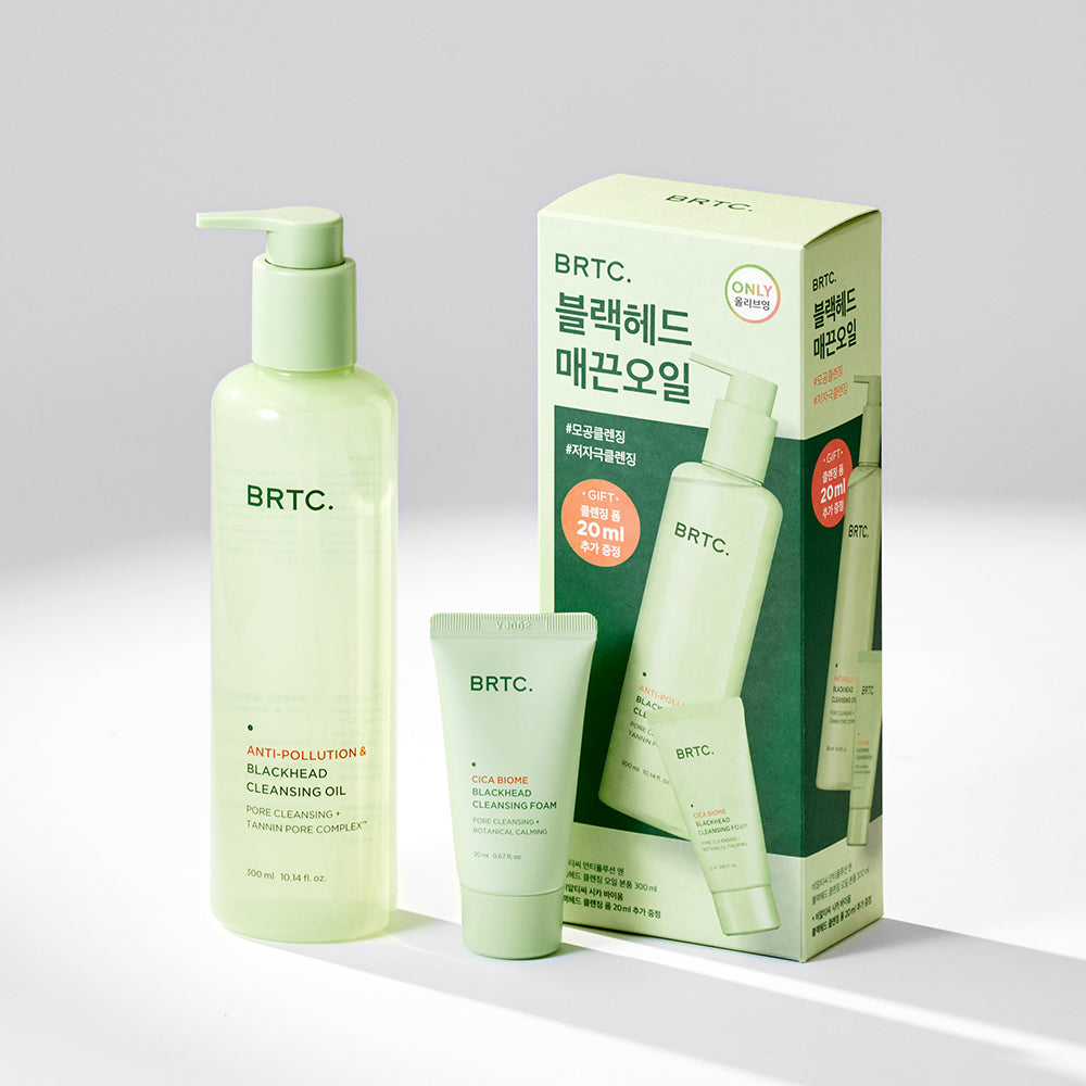 BRTC Anti-Pollution and Blackhead Cleansing Oil 300ml with Foam 20ml (+20ml)