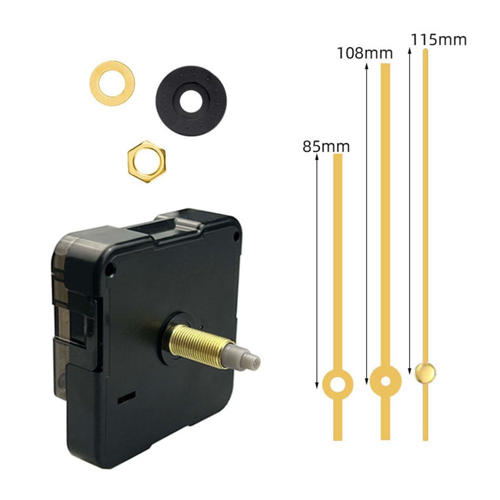 Long Thread Wall Clock Movement Silent Clock Movement DIY Repair Parts Kit Quartz-Clock Movement Mechanism Replace Motor DIY Kit