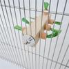 Bird Stand Perch Toy,Bird Cage Accessories for Parakeets Cockatiels Lovebirds Conures Bird Chewing Toy Wooden Perch Stand