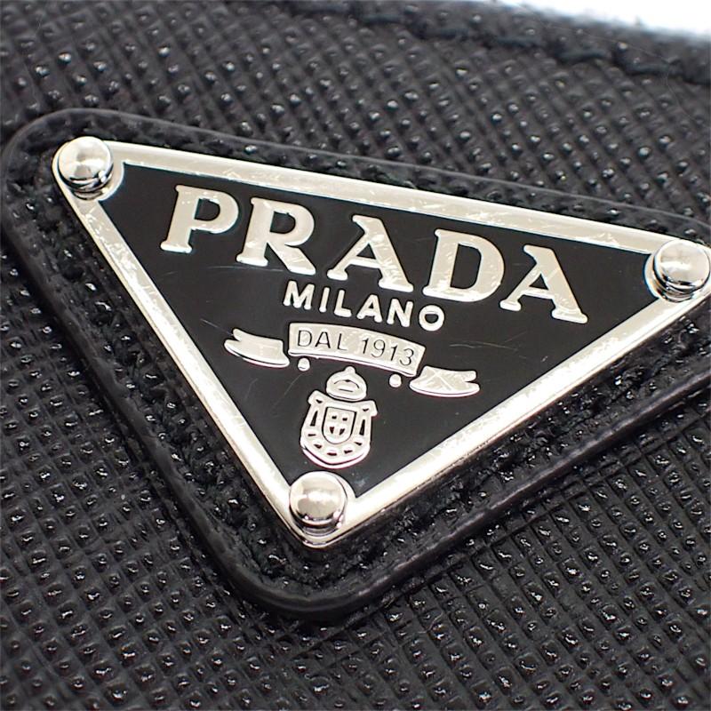 PRADA  1MC086_QHH_F0632 Card Case black Safiano Women