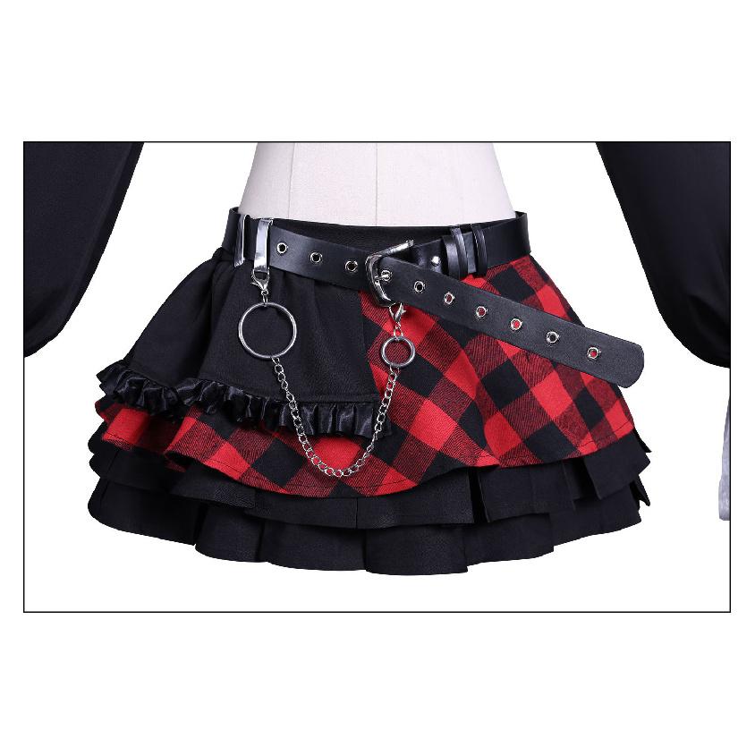 EVA-Inspired Rock Band Cosplay Outfit - Asuka Cosplay Costume for Neon Genesis Evangelion Fans