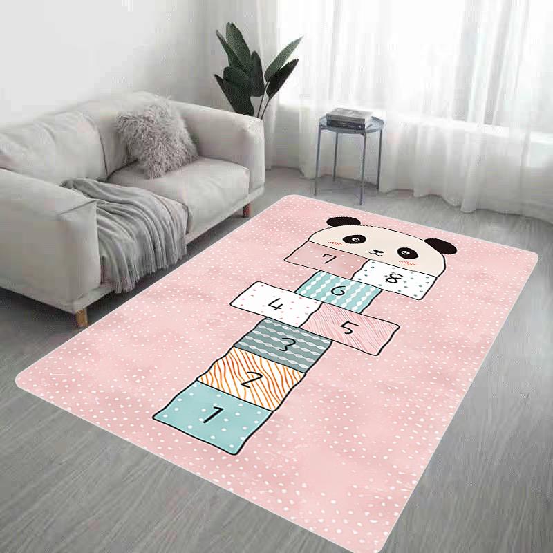 Felpudo de entrada con diseño de rayuela, para sala de estar, cocina, bonita, para oración de pies, para baño