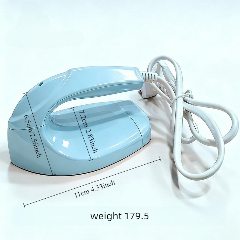 Mini Electric Iron Portable Beads Embossing Tools 30W Travel Handheld Steamer for Clothing Sewing Craft DIY Household