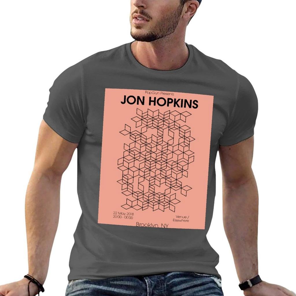 Jon Hopkins Gig TShirt Daily Work Short Sleeve Top