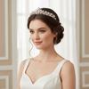 Sparkling Baroque Crystal Crown Gorgeous Elegant Baroque Queen Tiaras Shiny Vintage Luxury Crystal Tiara Bridal Celebration