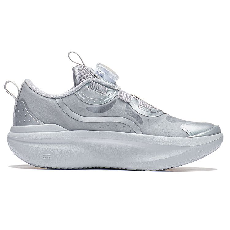 Li Ning Atom 1.0 Casual Breathable Non-Slip Wear-Resistant Shoes Kids Sneakers Silver YKCT060-1