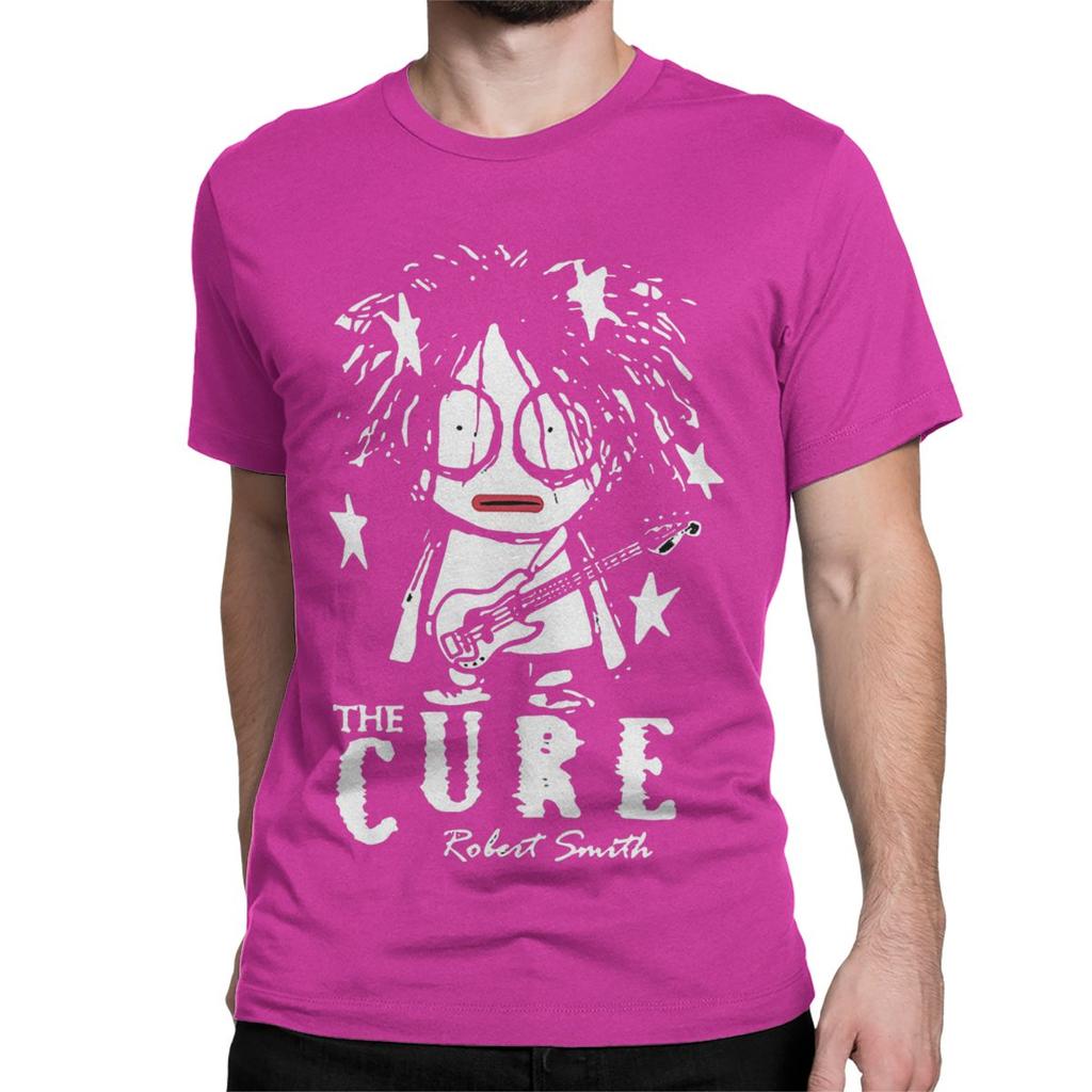 Cute Robert Smith T-Shirt for Unisex Women Crazy Cotton Tees Crewneck Short Sleeve T Shirts Printed Clothes
