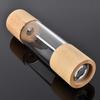 Manual Pepper Grinder Multifunctional Efficient Grinding Oak   Acrylic Pepper Mills Shakers