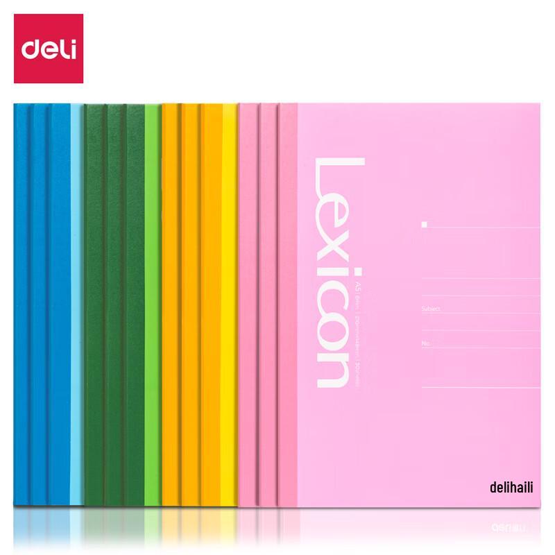 Deli Wireless Glue-Bound Softcover Notebook A5