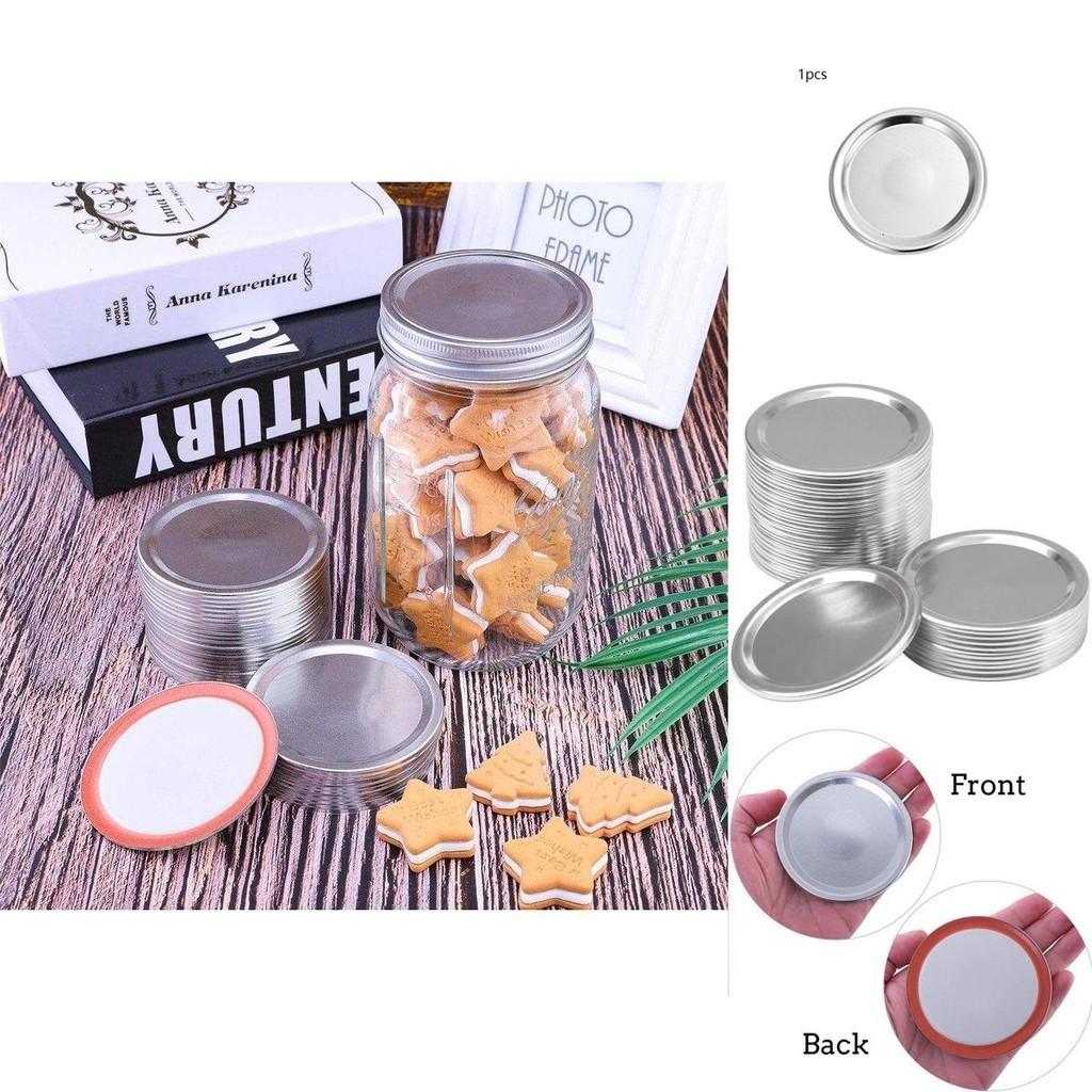 24 Stück Mason Jar Deckel mit normaler Öffnung für auslaufsichere Lebensmittellagerung und Konservierung