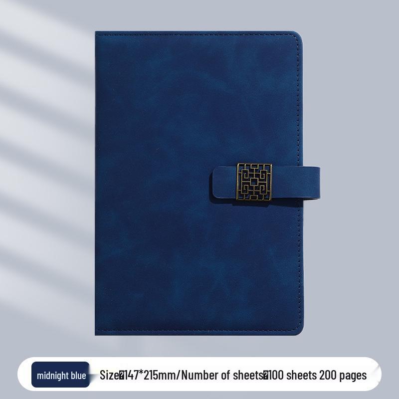 A5 Business Office Snap Button Notebook with Custom LOGO for Meetings