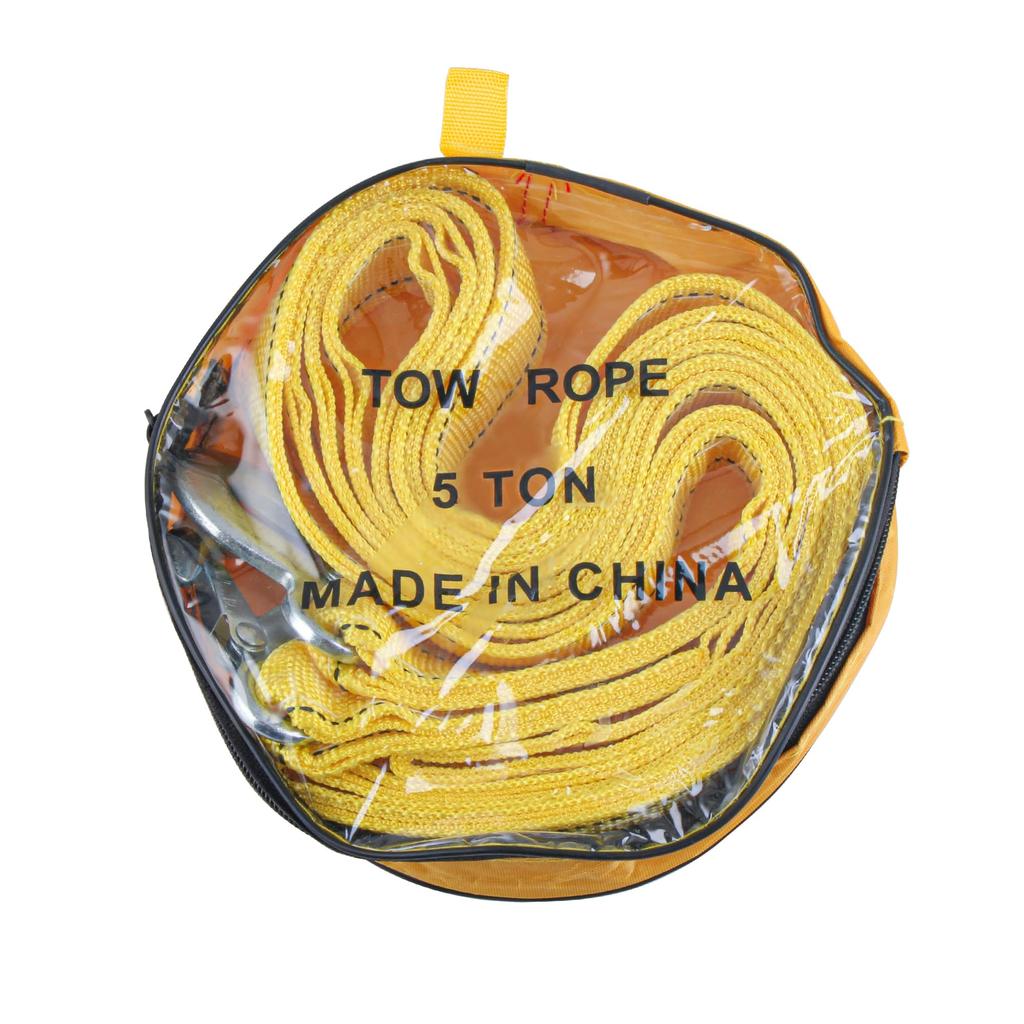 KITISUNI Tow Rope, 16.4 Ft (4 M), Car Towing Belt, Prevents Rolling Off, Includes
