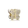 Gold plated Daisy Flower, Butterfly, Bee Dangle Charm Bead fit European Original Bracelet Women DIY Jewelry Accessories