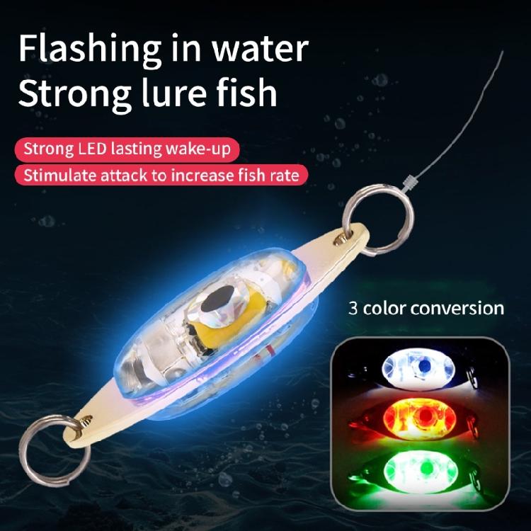 Saltwater Trolling Deep Drop Fishing Lures Underwater Flasher Halibut Flasher Fishing Lures Lighted Fishing Spoons
