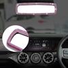 Bling Rhinestone Car Rear View Mirror with Crystal Diamonds Bling Rhinestones for Women,Car Interior Trim (Pink)