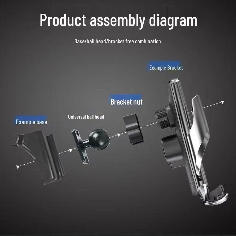 Universal Car Phone Holder: Suction Cup & Air Vent Hook for Customized Fit