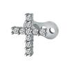 Gioielli per Piercing al Corpo in Acciaio Inossidabile Ancore Dermiche Incastonate di Cristallo Set Accessori di Grado Impiantabile Microdermal