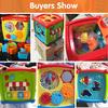 Tumama Multifunctional Musical Toys Toddler Baby Box Music Activity Cube Gear Clock Blocks Toys
