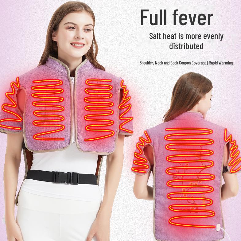 Electric Heated Moxibustion Salt Compress Vest for Physiotherapy