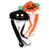 Halloweenská skákací čepice s pohyblivými ušima, zábavná plyšová roztomilá zvířecí narozeninová dárková čepice