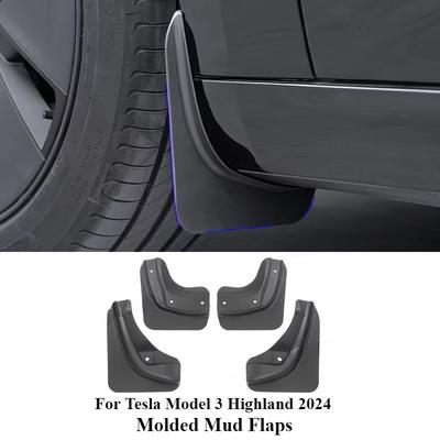 For Tesla Model 3+ Fender Upgrade Mudguards Car Splash Guard Replacement Protector 4pcs New Model 3 Highland 2025 Accessories