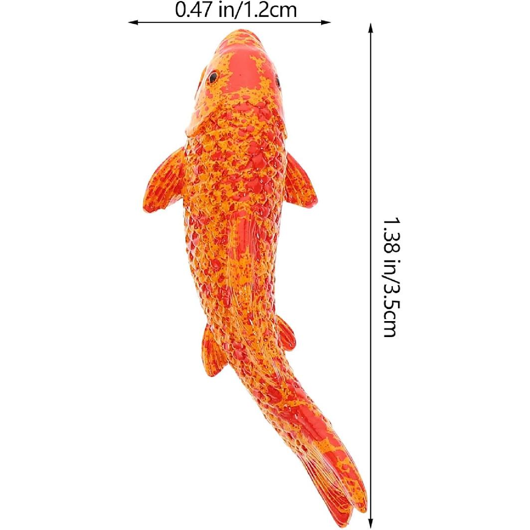 Mipcase 20pcs Fake Fish, Artificial Moving Fish Resin Floating Fish for Aquarium Decoration Koi Fish Ornament for Fish Tank Decorations