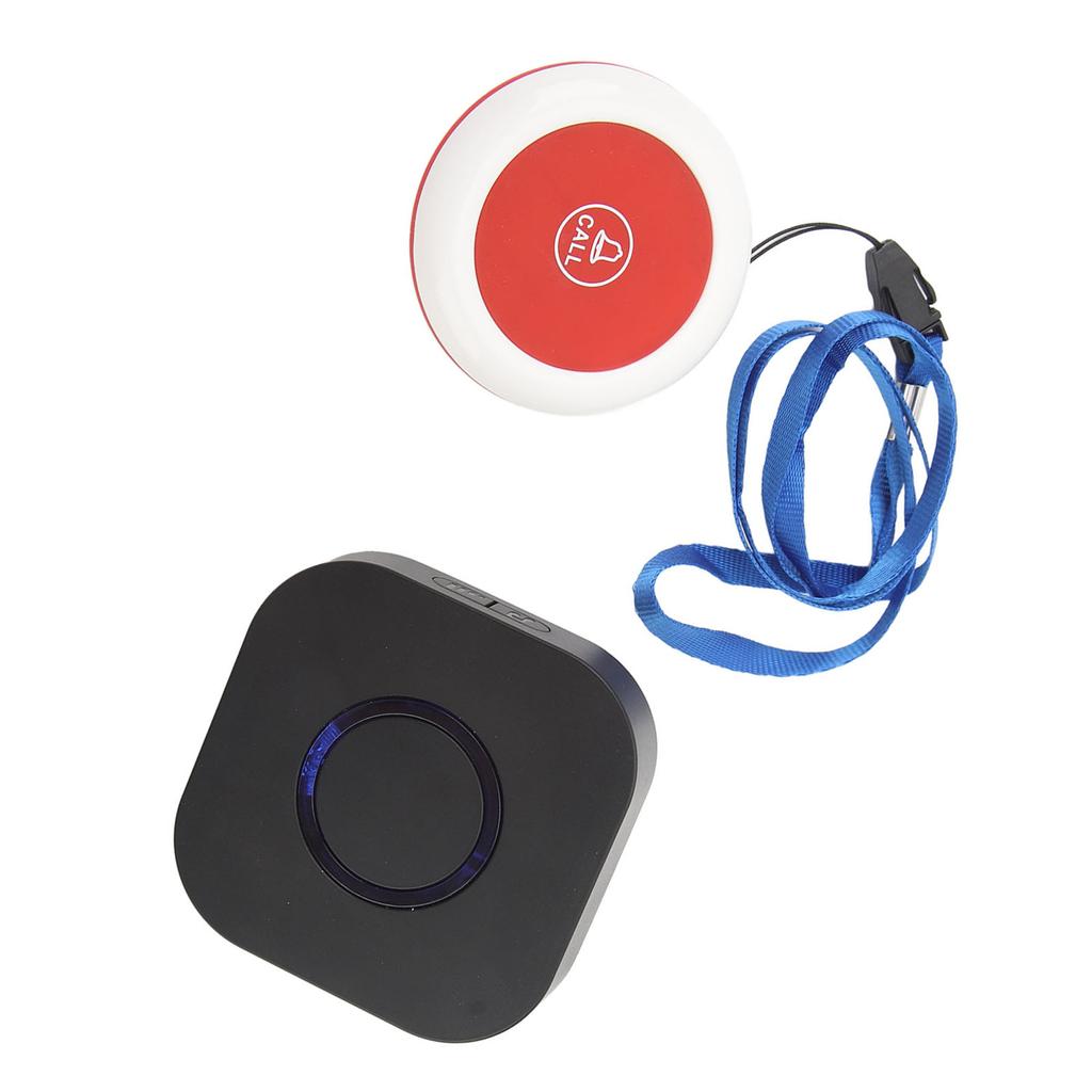 Notrufklingel 110 V bis 240 V Einstellbare Lautstärke Wasserdichter kabelloser Pager für Pflegekräfte für ältere Menschen