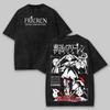 Frieren T-shirt For Men‘s Clothing Manga Vintage Washed Oversized T Shirrt Tees Tops